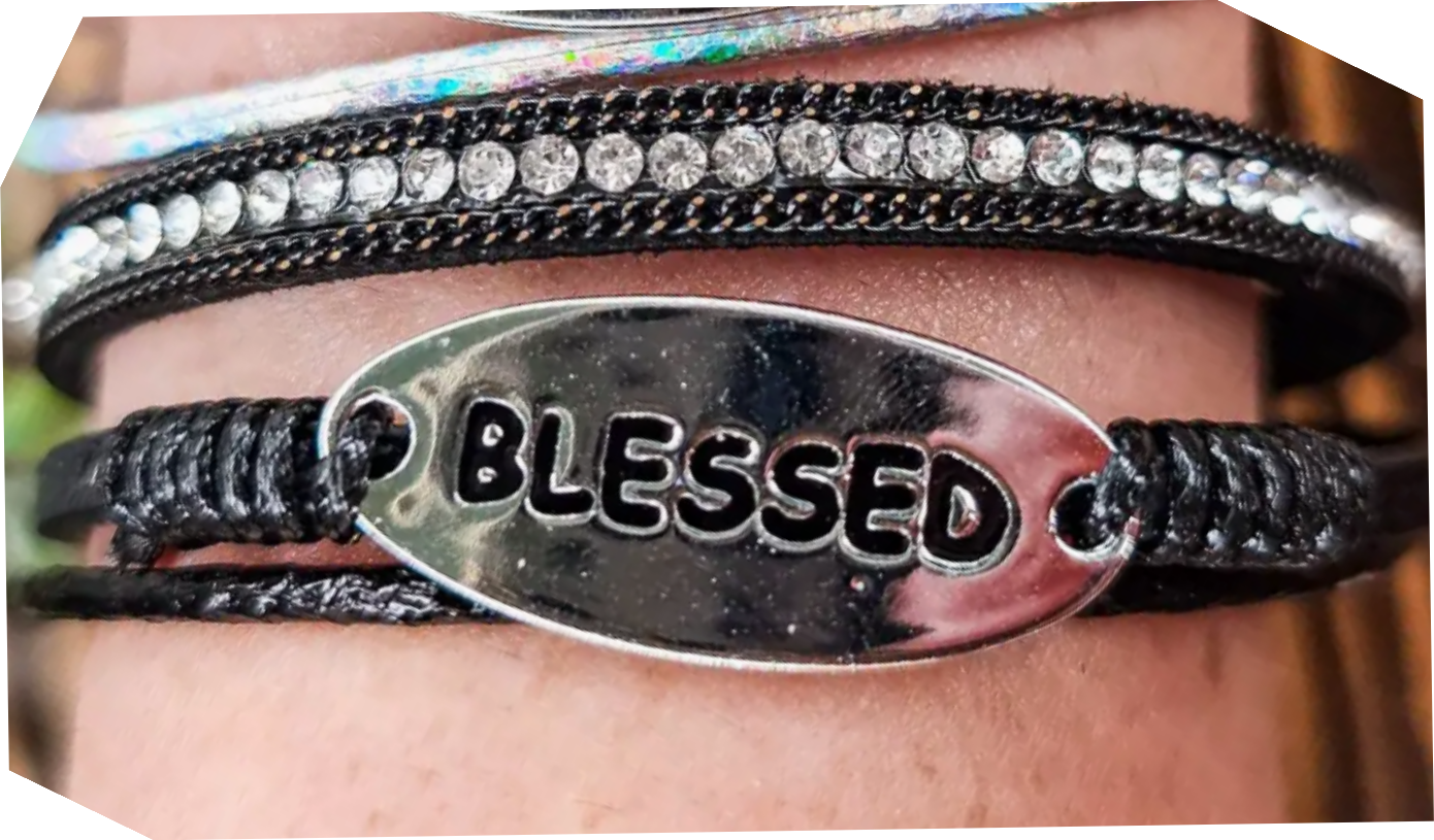 Bracelet - Black Blessed Magnetic Clasp