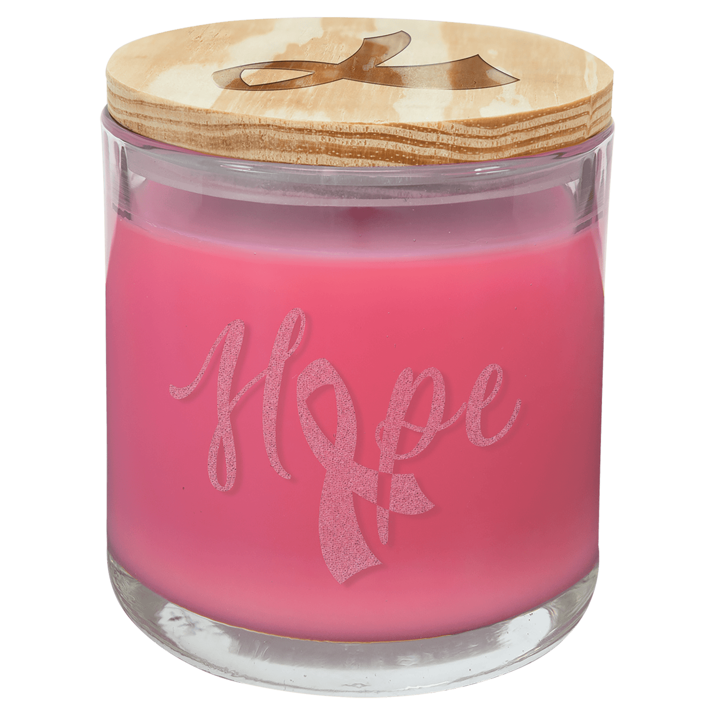 Candle - 14oz In Glass Jar With Wood Lid