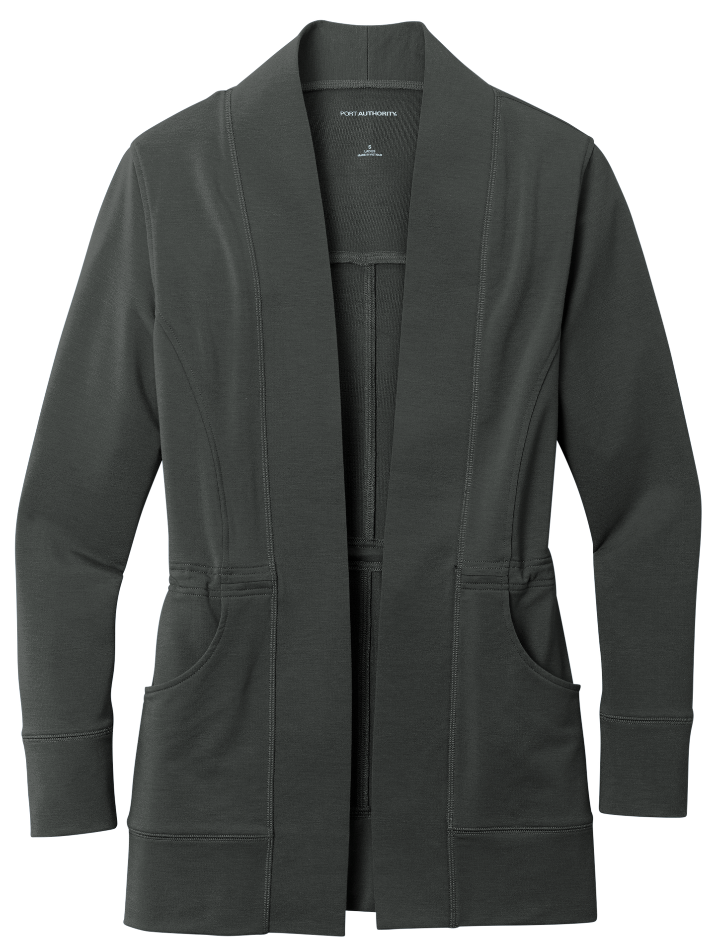 LK825 - Women's Microterry Cardigan - Herreid