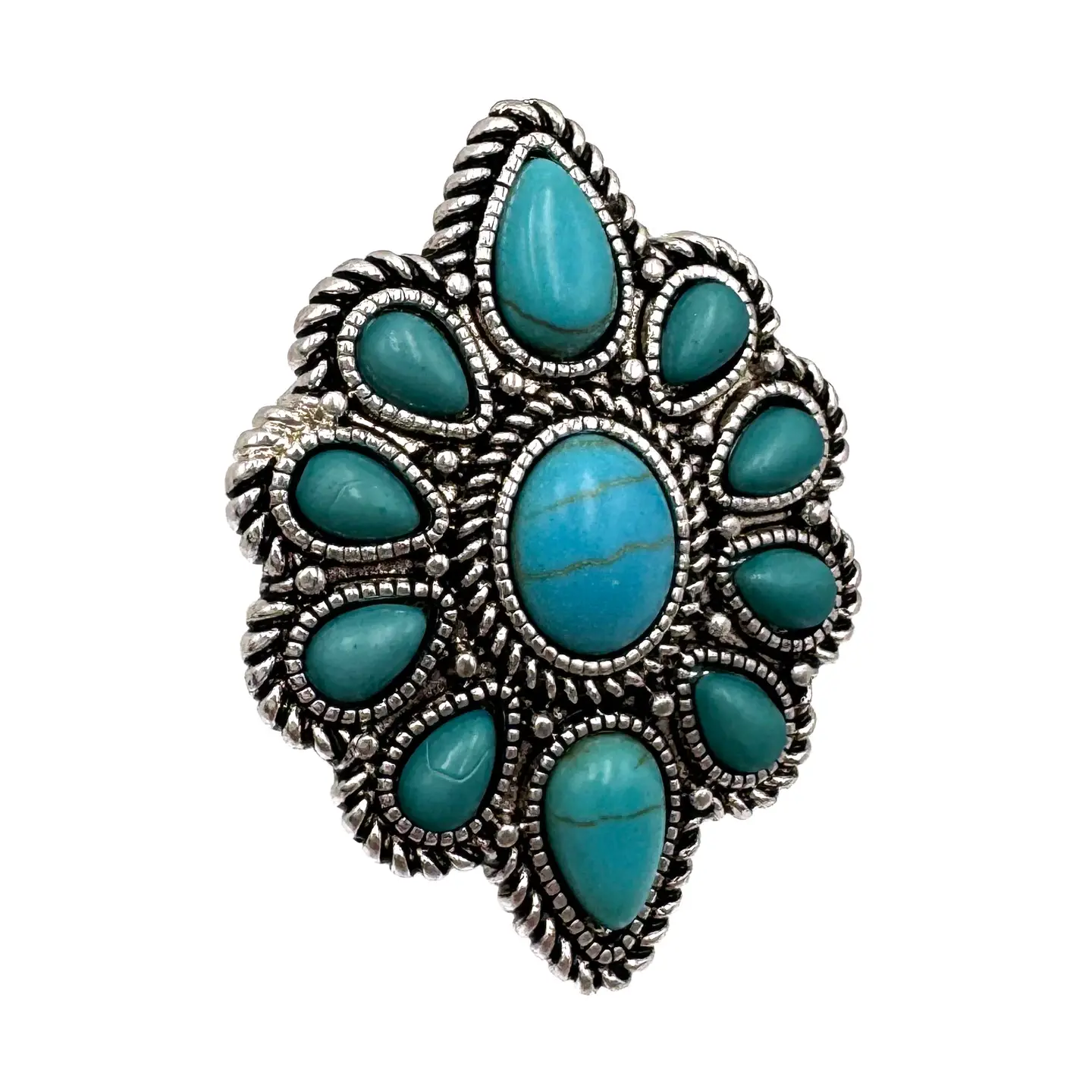 Ring - Large Western Turquoise Stone