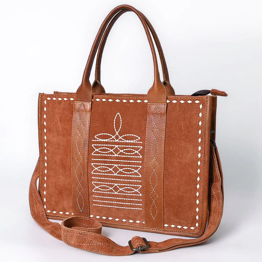 Tote - Genuine Suede Leather