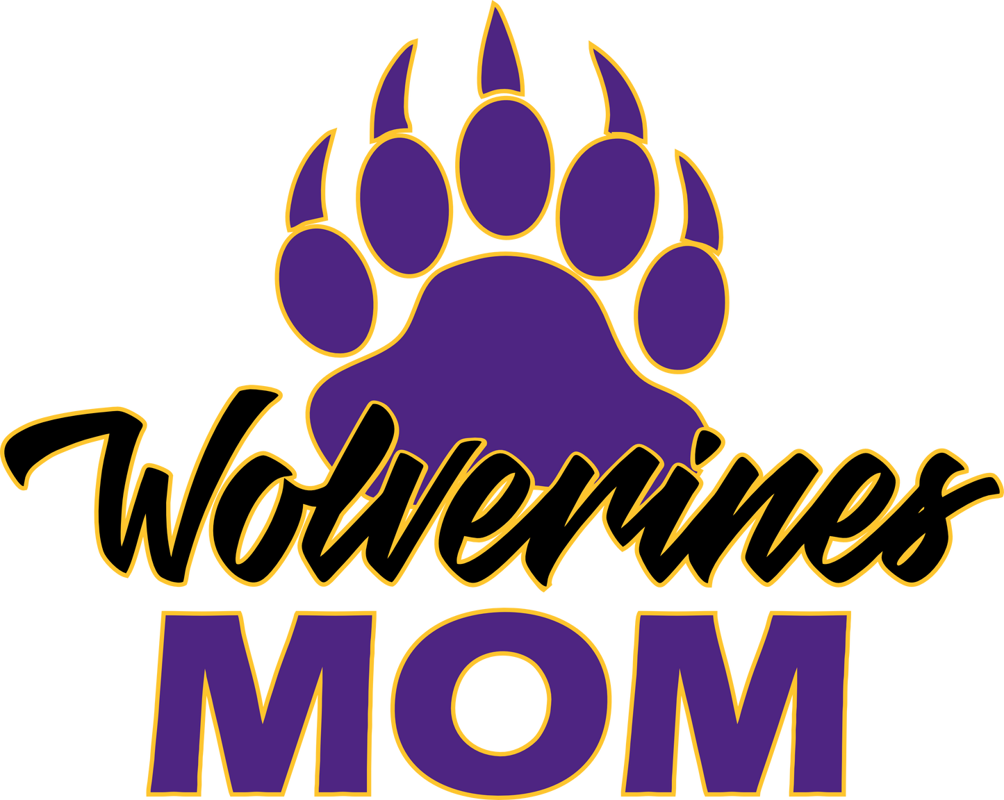 Paw Mom Outline