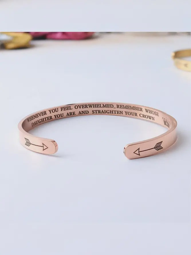 Bracelet - Letter Engraved Alloy