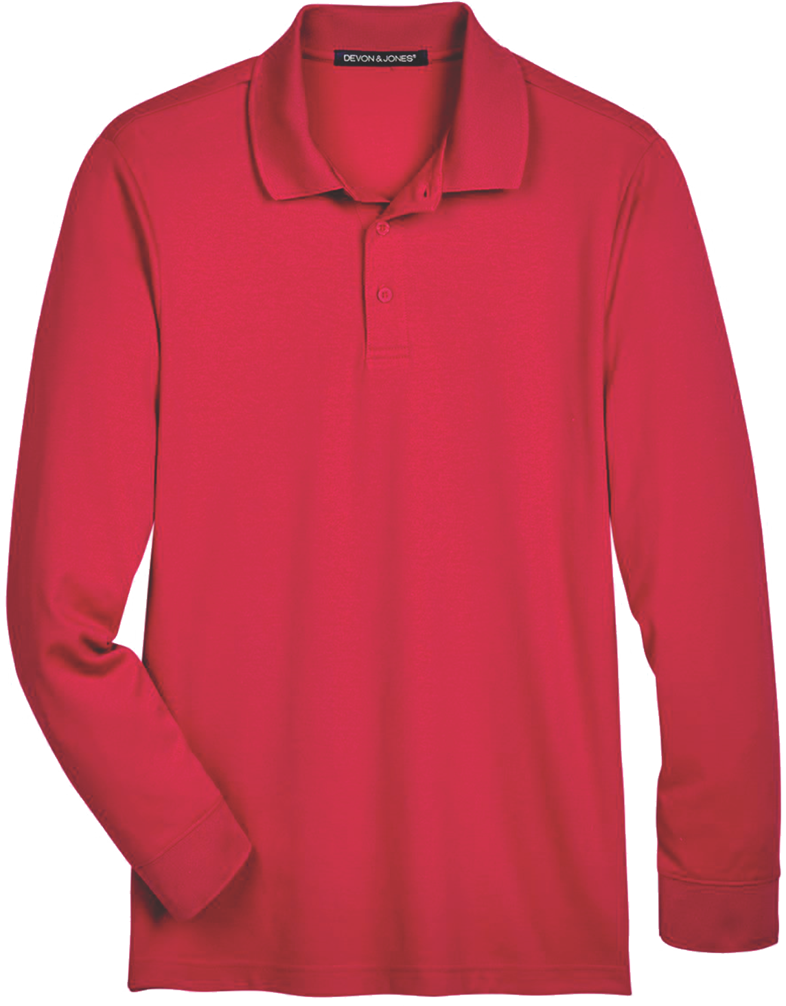 DG20L - Men's Performance Plaited Long Sleeve Polo - AMC