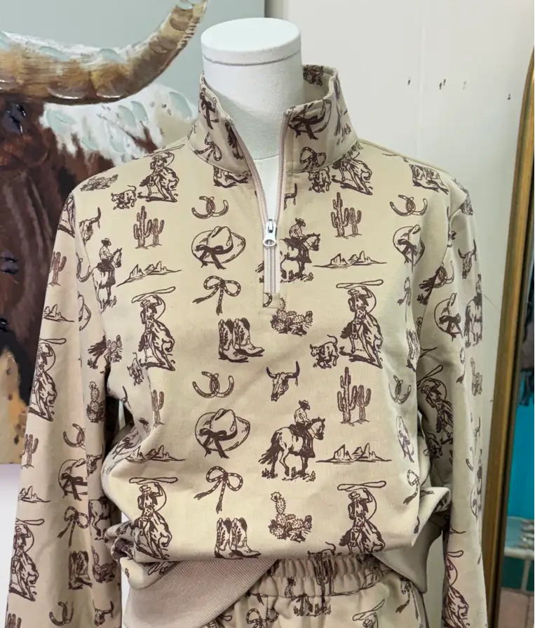 Quarter Zip - Ribbon Roping