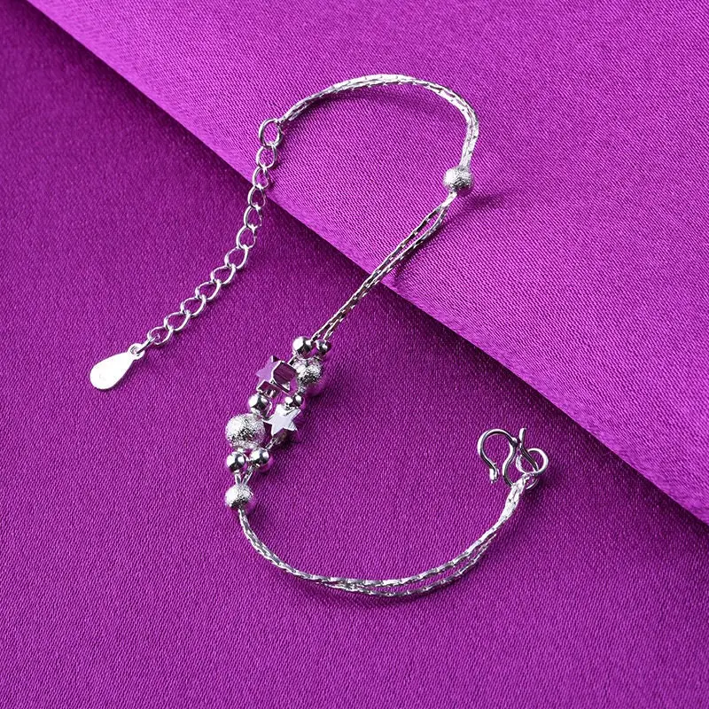 Anklet - Silver Star Charm