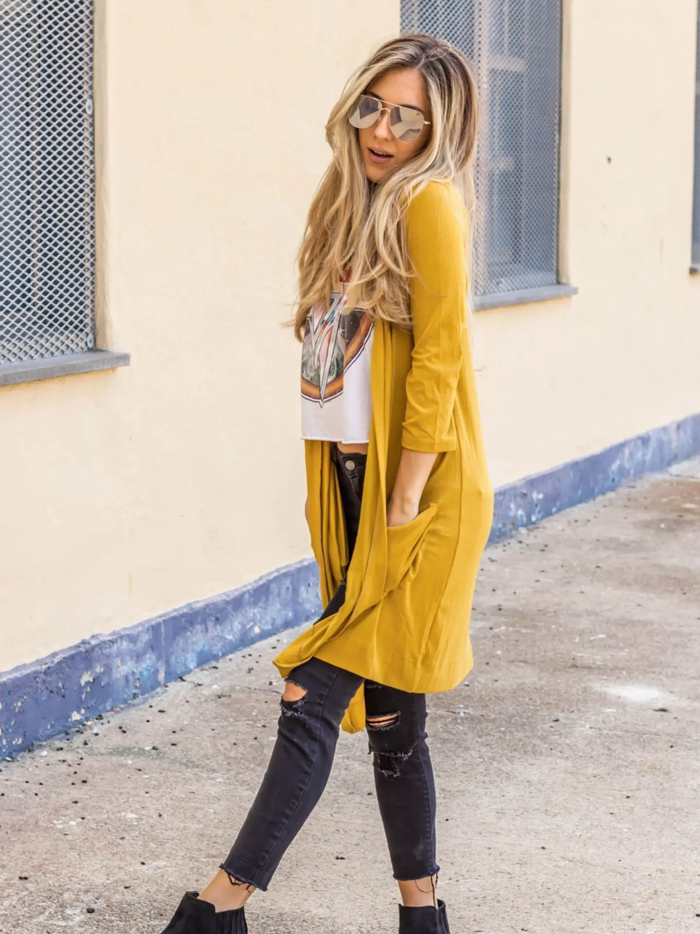 171014 - 3/4 Sleeve Pocket Cardigan