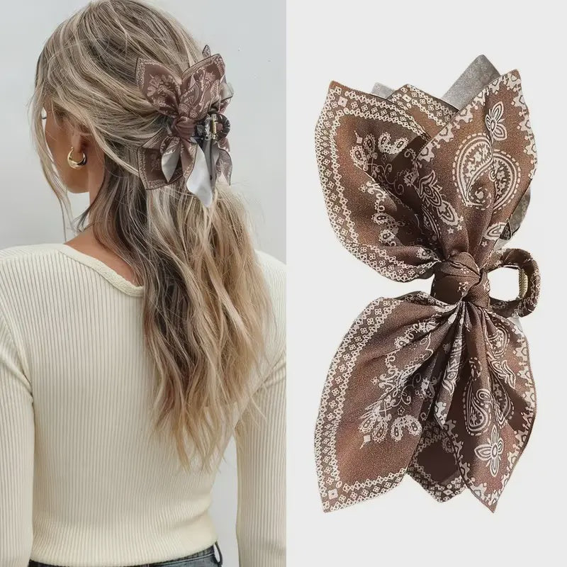 Claw Clip - Brown/White