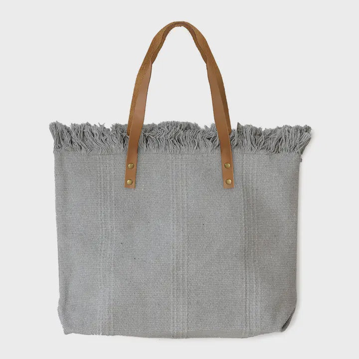 Tote - Fringed Fabric