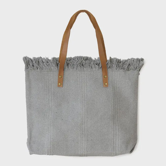 Tote - Fringed Fabric