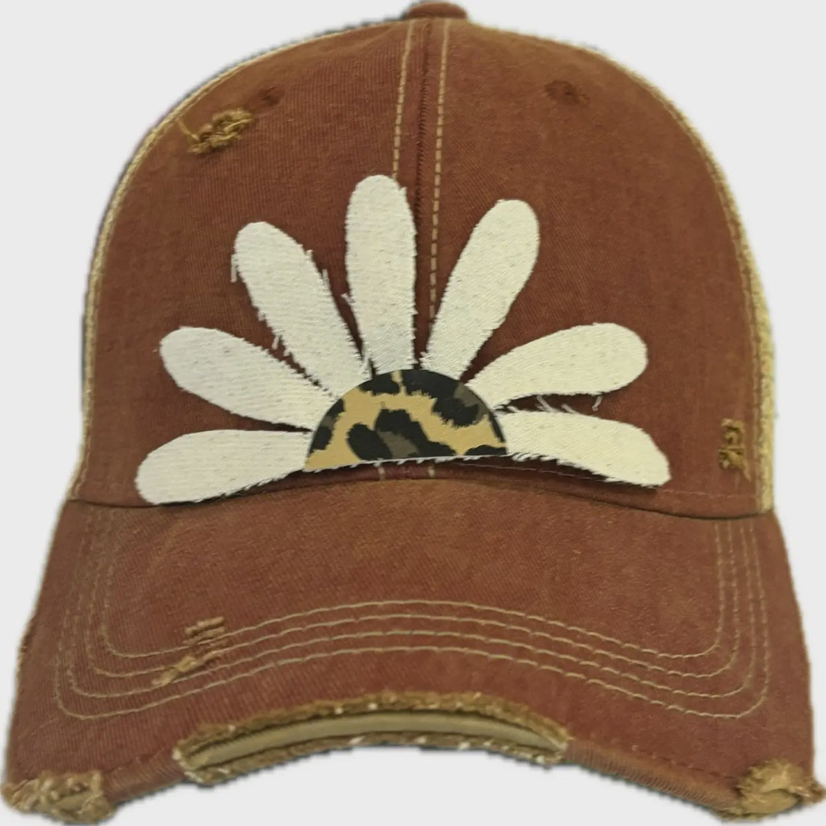 Decorated Hat - Leopard Daisy