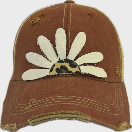 Decorated Hat - Leopard Daisy