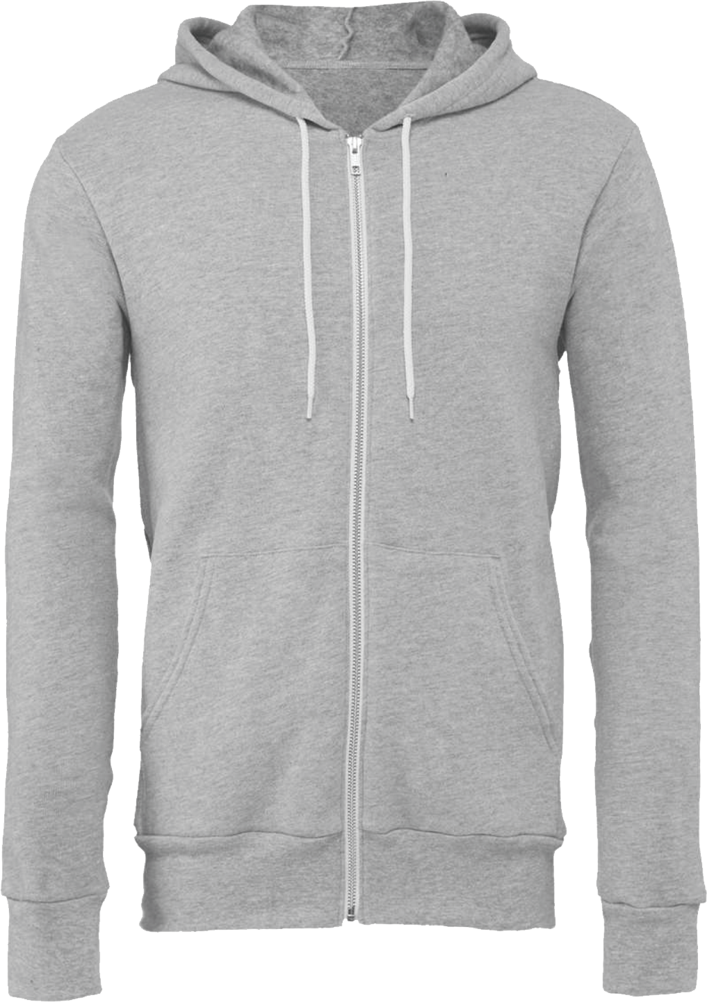 BC3739 - Unisex Heather Sponge Fleece Full Zip Hooded Sweatshirt