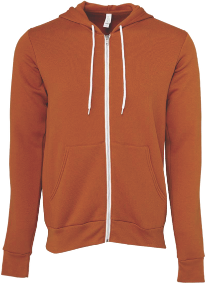 BC3739 - Unisex Sponge Fleece Full Zip Hooded Sweatshirt