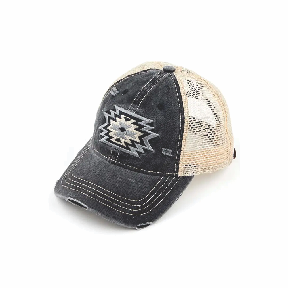 Cap - Aztec Patch Mesh Pony