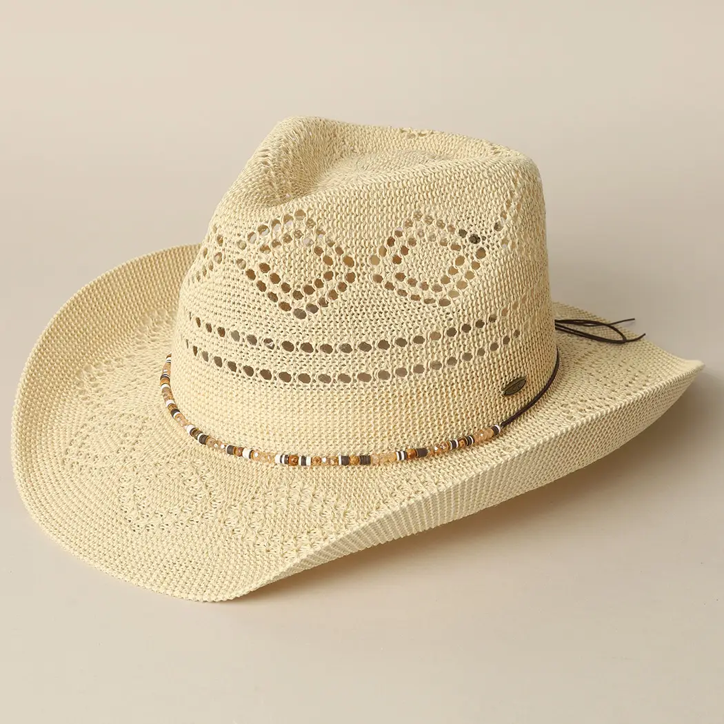 Cowboy Hat - Woven Panama Adjustable