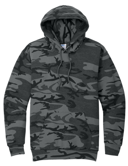 PC78HC - Core Fleece Camo Pullover Hooded Sweatshirt