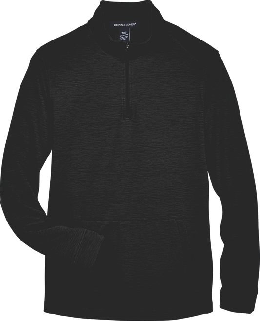 DG798 - Men's Mélange Fleece Quarter-Zip Pullover - Herreid