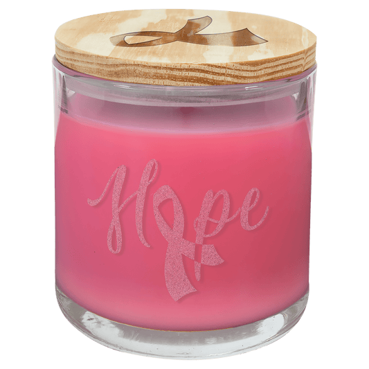 Candle - 14oz In Glass Jar With Wood Lid