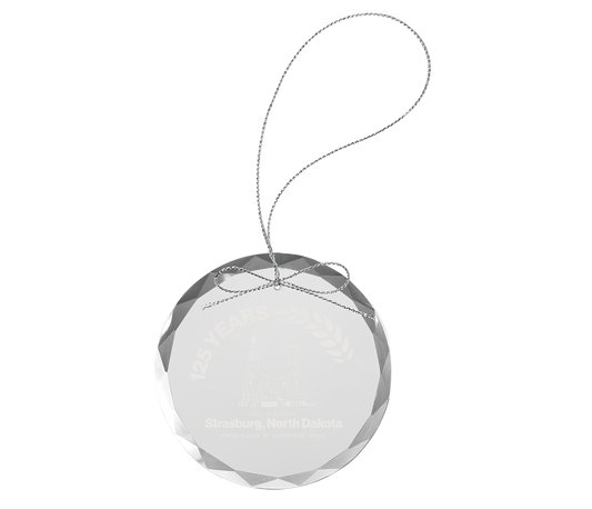 Round Glass Ornament - Strasburg 125th