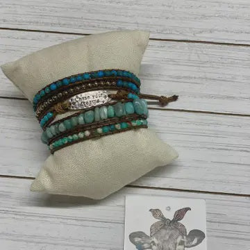 Bracelet - Inspirational 5 Strand Wrap