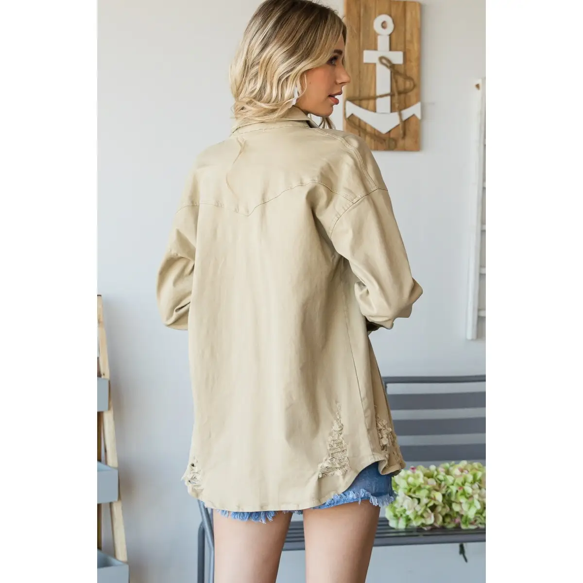 Shacket - Color Washed Button Down