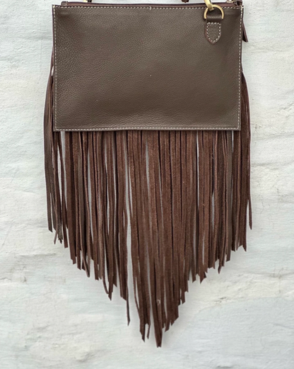 Purse - Crossbody Cowhide Fringe Tassel