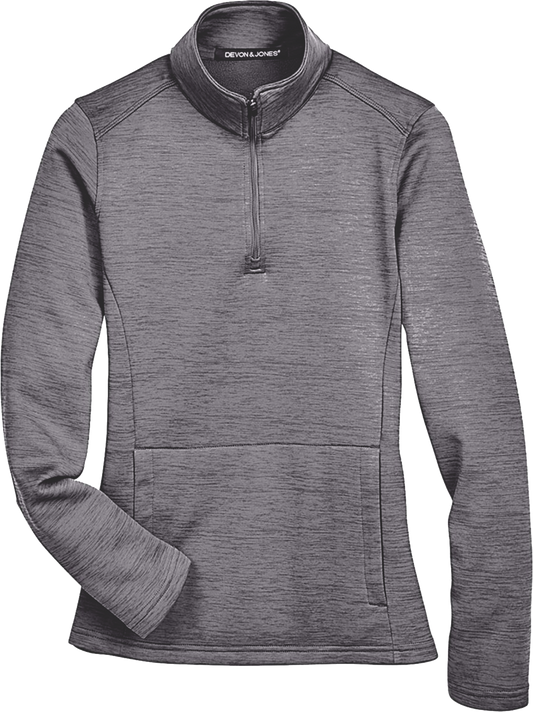 DG798W - Women's Mélange Fleece Quarter-Zip Pullover - Herreid