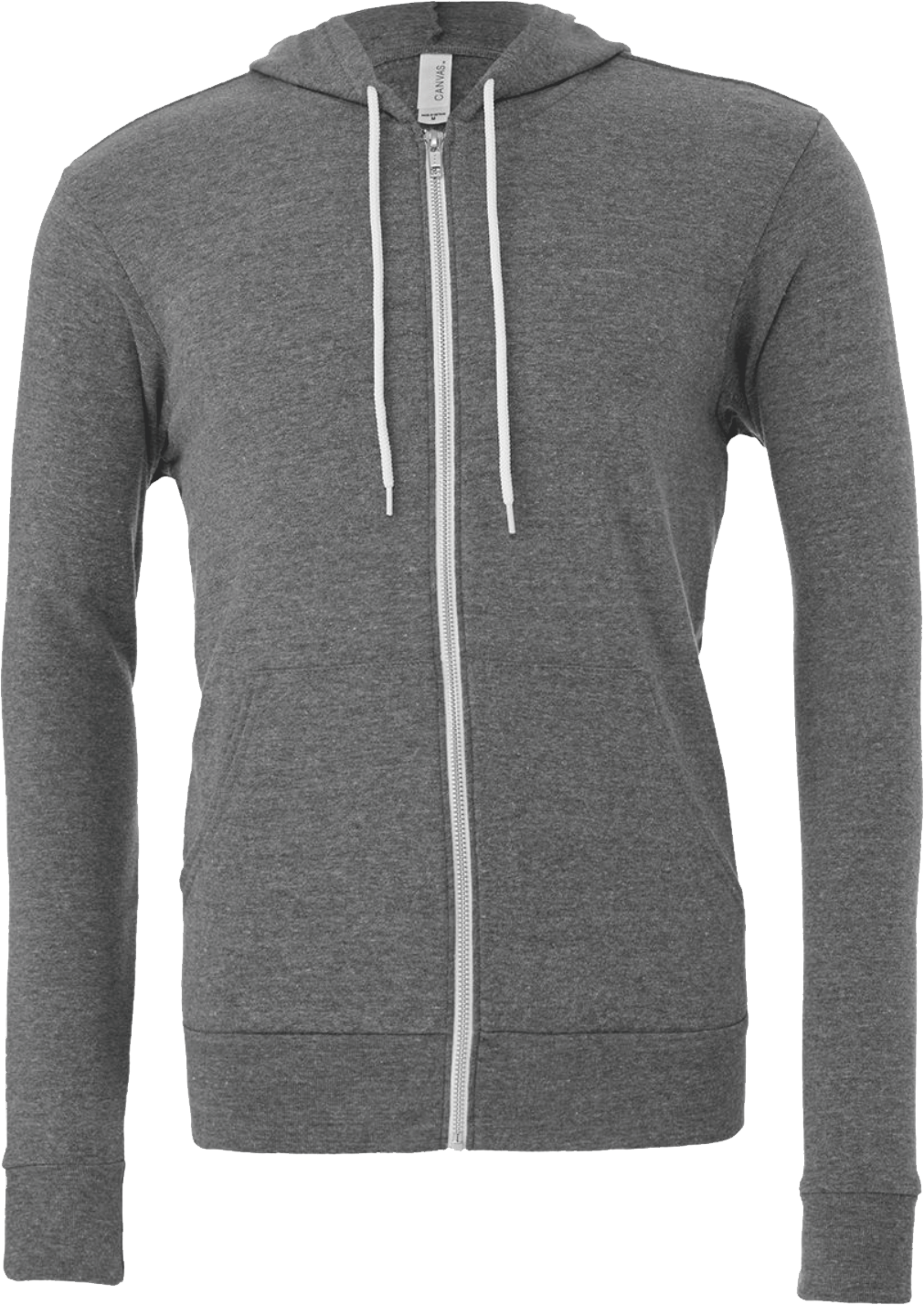 BC3739 - Unisex Heather Sponge Fleece Full Zip Hooded Sweatshirt