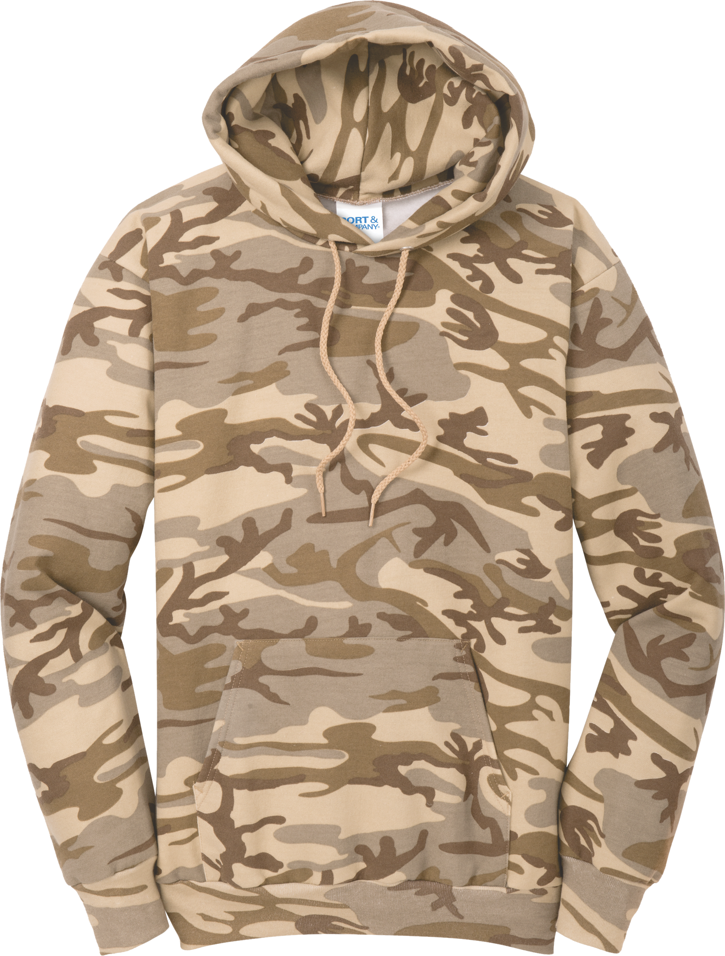 PC78HC - Core Fleece Camo Pullover Hooded Sweatshirt