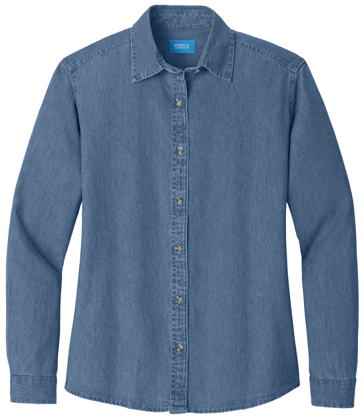 LSP10 - Women's Long Sleeve Denim Shirt - Herreid