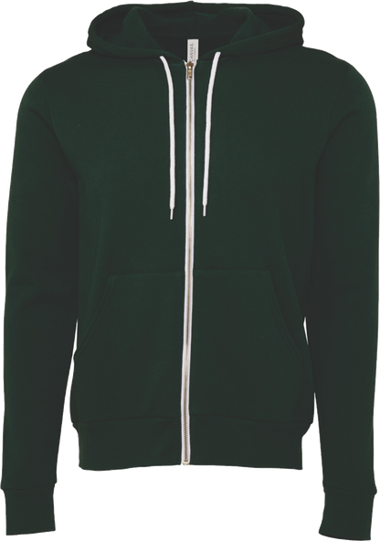 BC3739 - Unisex Sponge Fleece Full Zip Hooded Sweatshirt