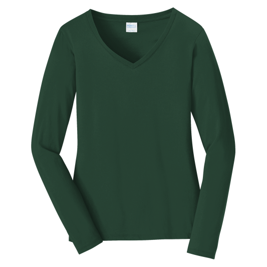LPC450VLS - Ladies Long Sleeve V-Neck Tee - AMC Fun