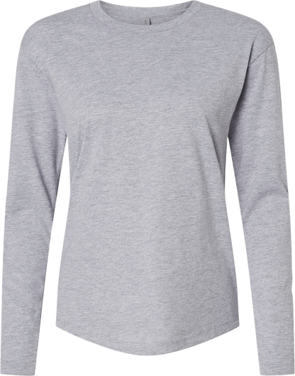 NL3911 - Women's Relaxed Cotton Long Sleeve Tee - AMC Fun