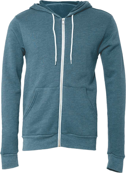 BC3739 - Unisex Sponge Fleece Full Zip Hooded Sweatshirt