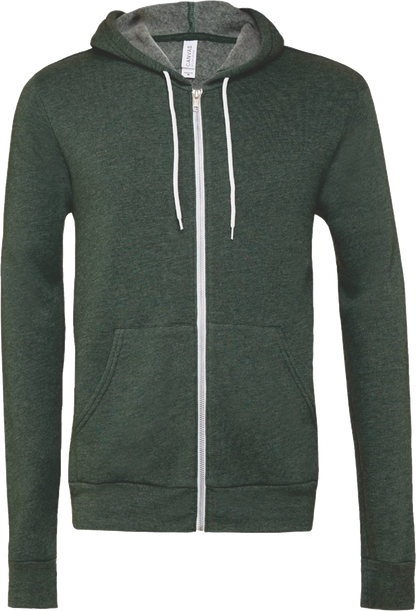 BC3739 - Unisex Sponge Fleece Full Zip Hooded Sweatshirt