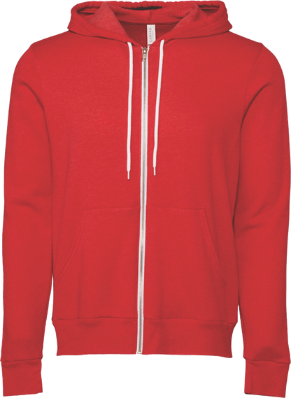 BC3739 - Unisex Sponge Fleece Full Zip Hooded Sweatshirt