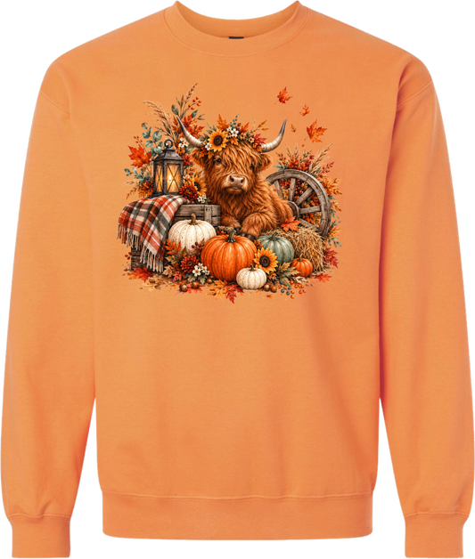 Fall Highland Cow
