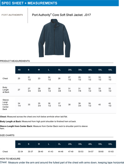 J317 - Adult Core Soft Shell Jacket - AMC