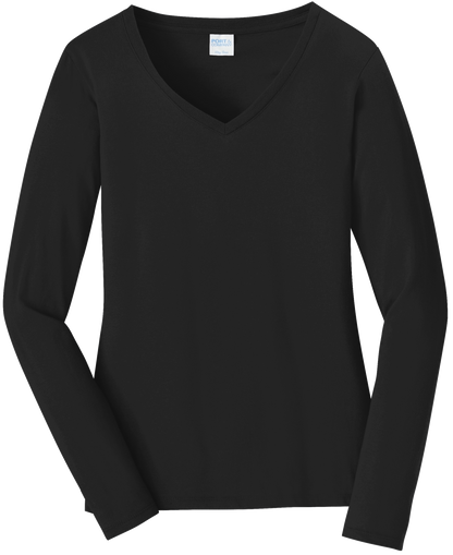 LPC450VLS - Ladies Long Sleeve V-Neck Tee - AMC Fun