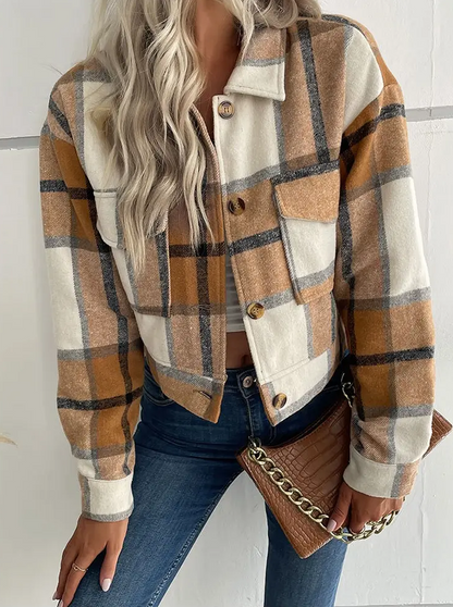 Jacket - Cropped Plaid