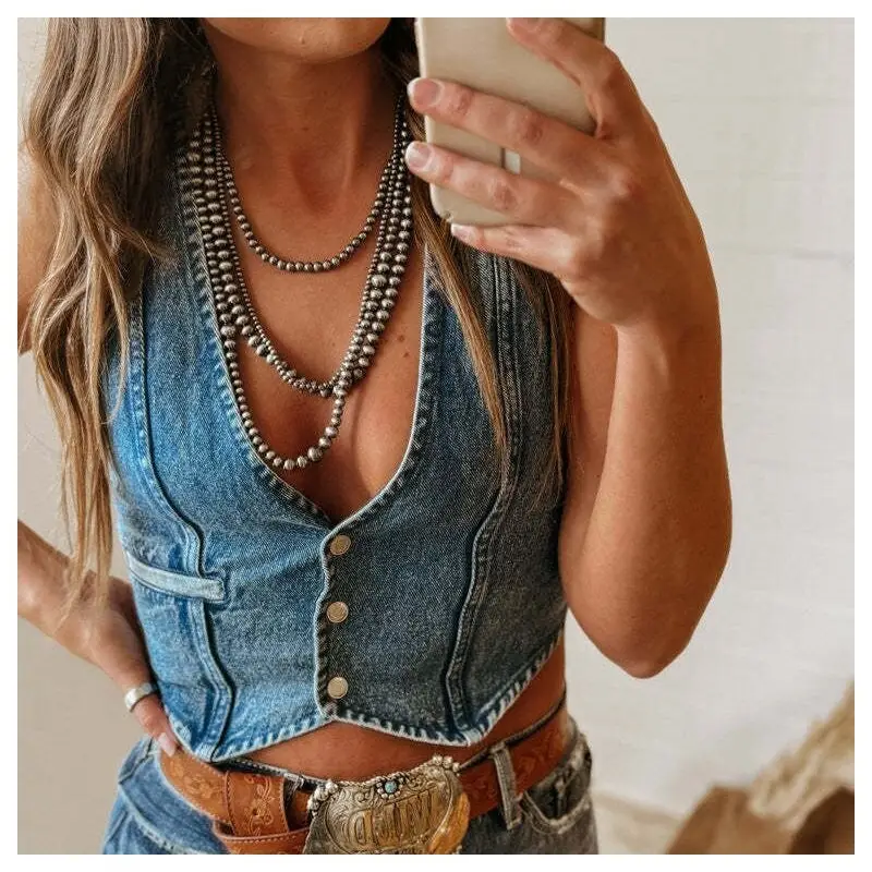 Vest - Denim