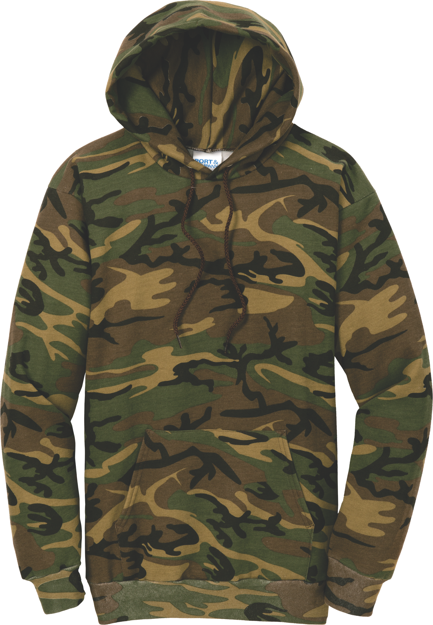 PC78HC - Core Fleece Camo Pullover Hooded Sweatshirt