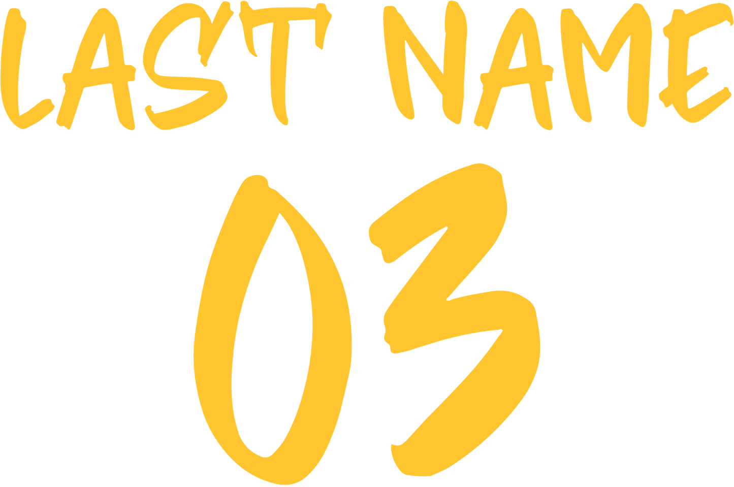 Last Name & Number