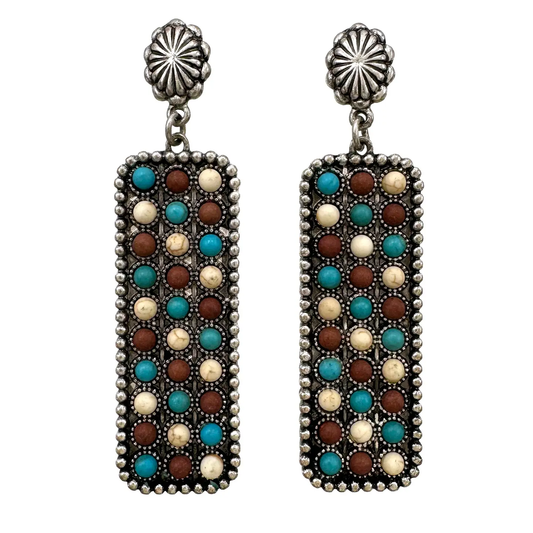 Earring - Navajo Western Rectangle