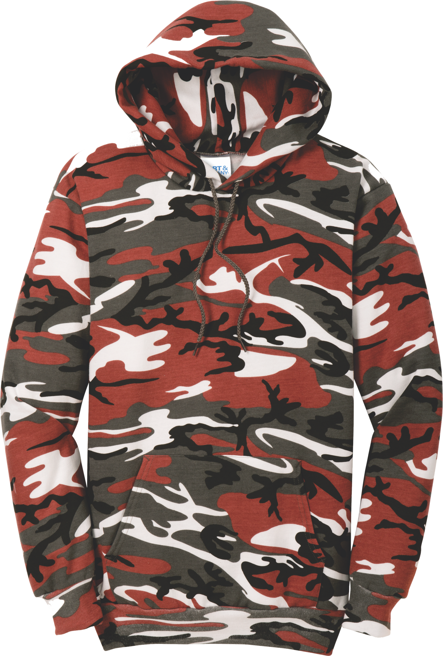 PC78HC - Core Fleece Camo Pullover Hooded Sweatshirt