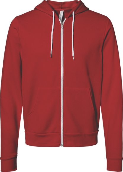 BC3739 - Unisex Sponge Fleece Full Zip Hooded Sweatshirt