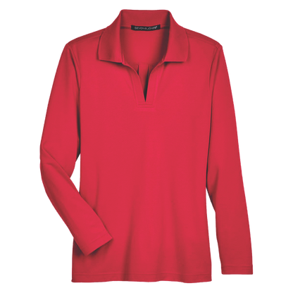 DG20LW - Women's Performance Plaited Long Sleeve Polo - AMC