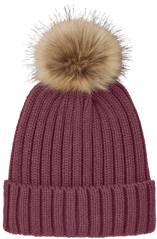 C990 - Faux Fur Pom Beanie - Strasburg 125th