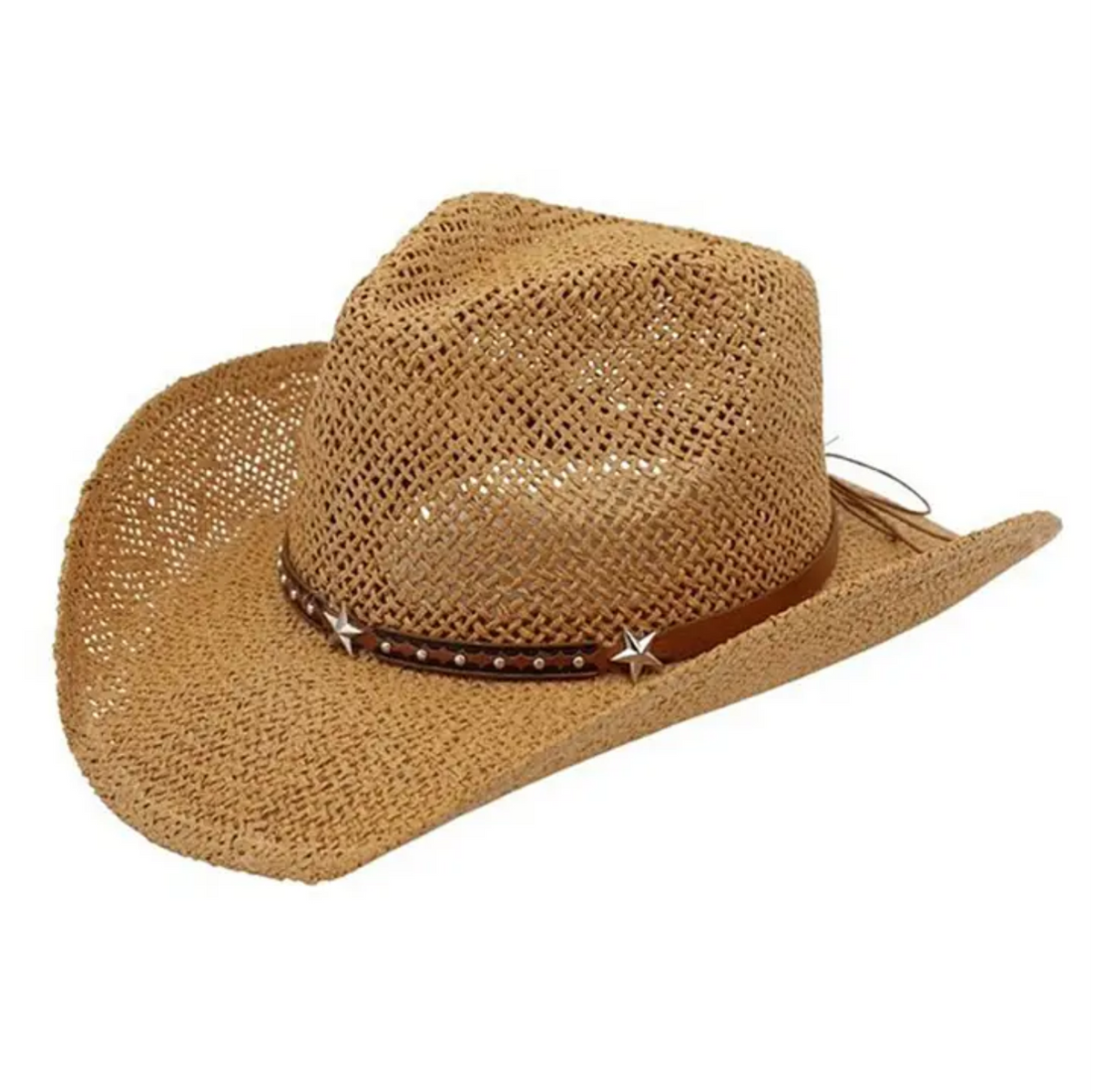 Cowboy Hat - Straw With Silver Stars